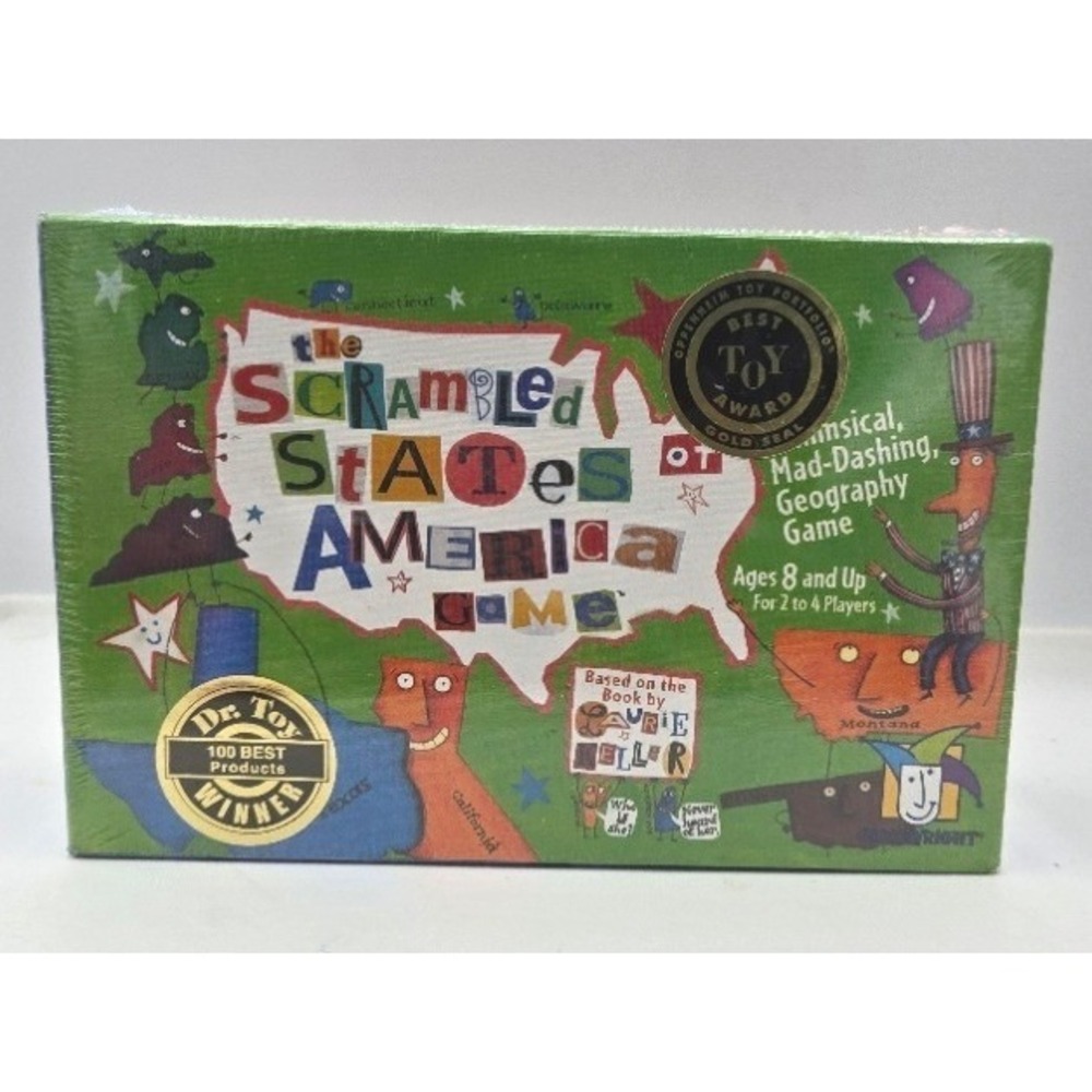 The Scrambled States of America Game Gamewright Geography Board Game NEW SEALED
